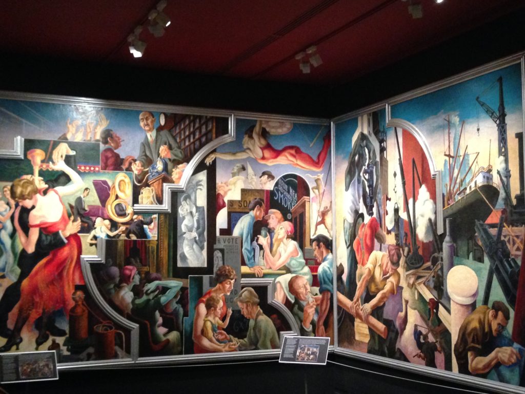 'America Today' mural by Thomas Hart Benton at The Metropolitan Museum of Art