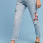 Anthropologie - Pilcro Floral Embroidered Jeans