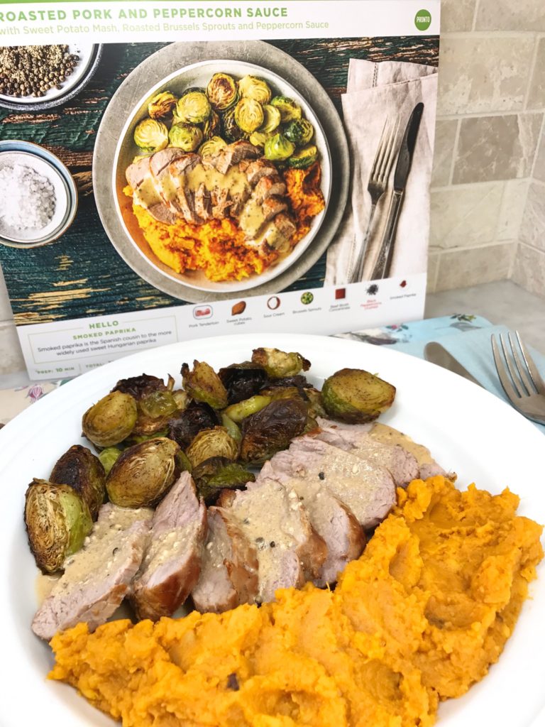Roasted Pork and Peppercorn Sauce by HelloFresh