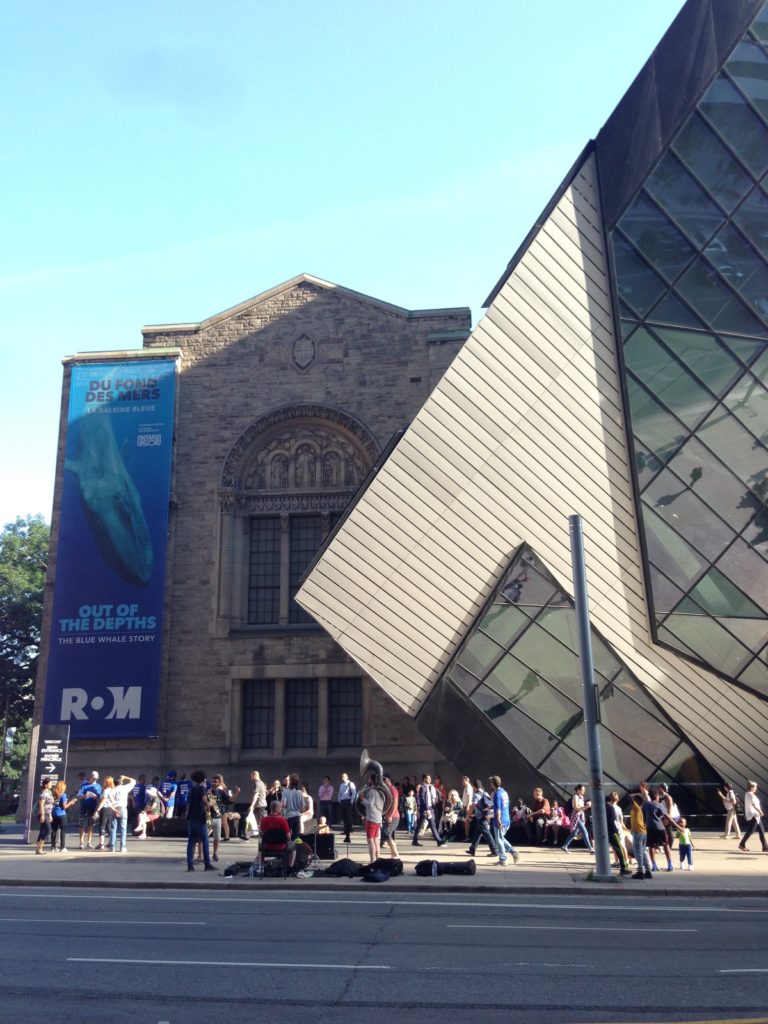 Summer music in the city of Toronto, outside the Royal Ontario Museum