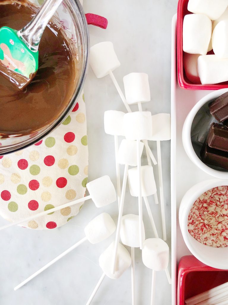 Chocolate Dipped Marshmallows