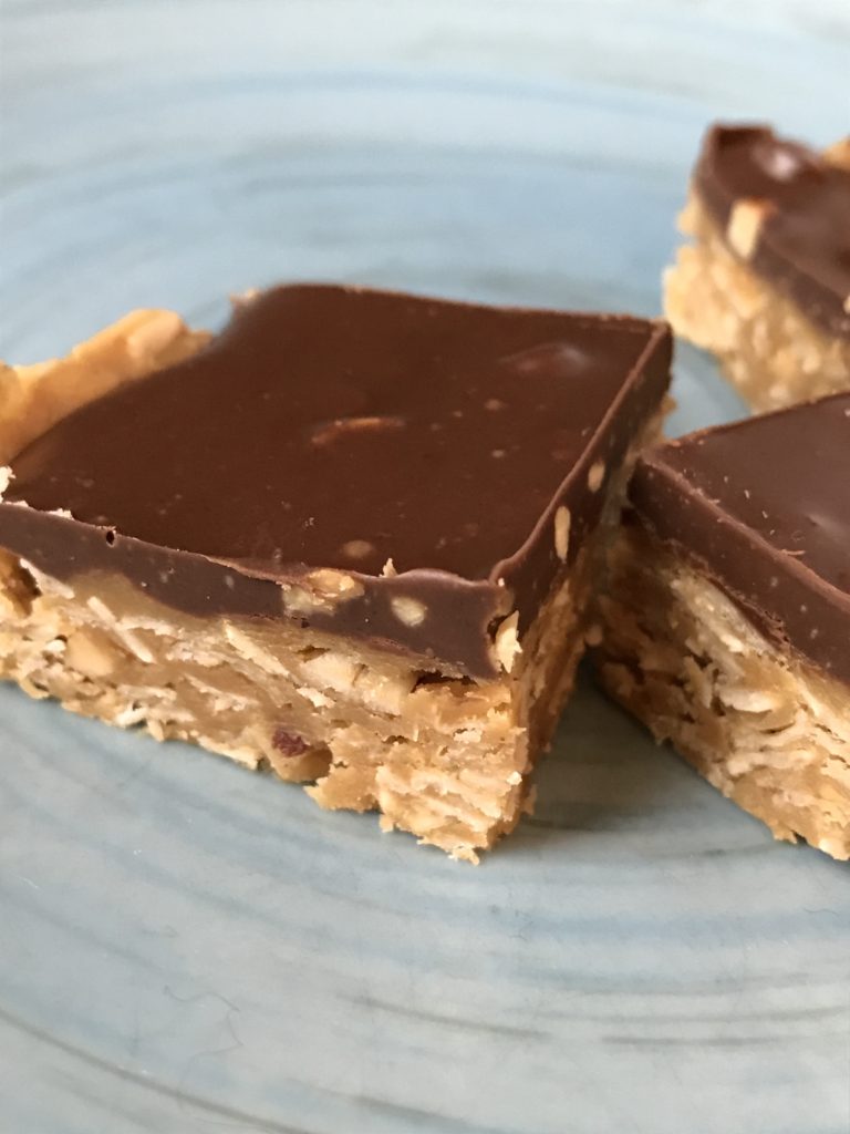 Peanut Butter Oatmeal Freezer Fudge