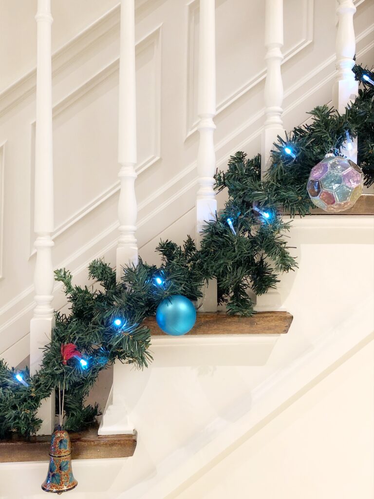 Christmas banister