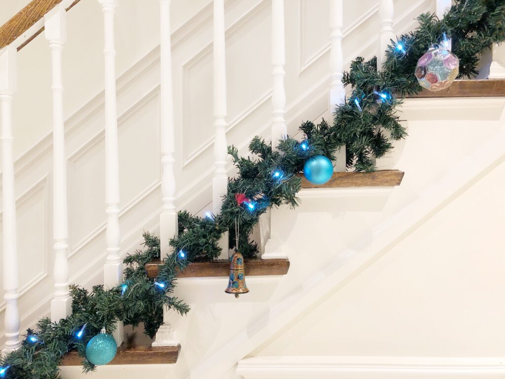 Christmas banister