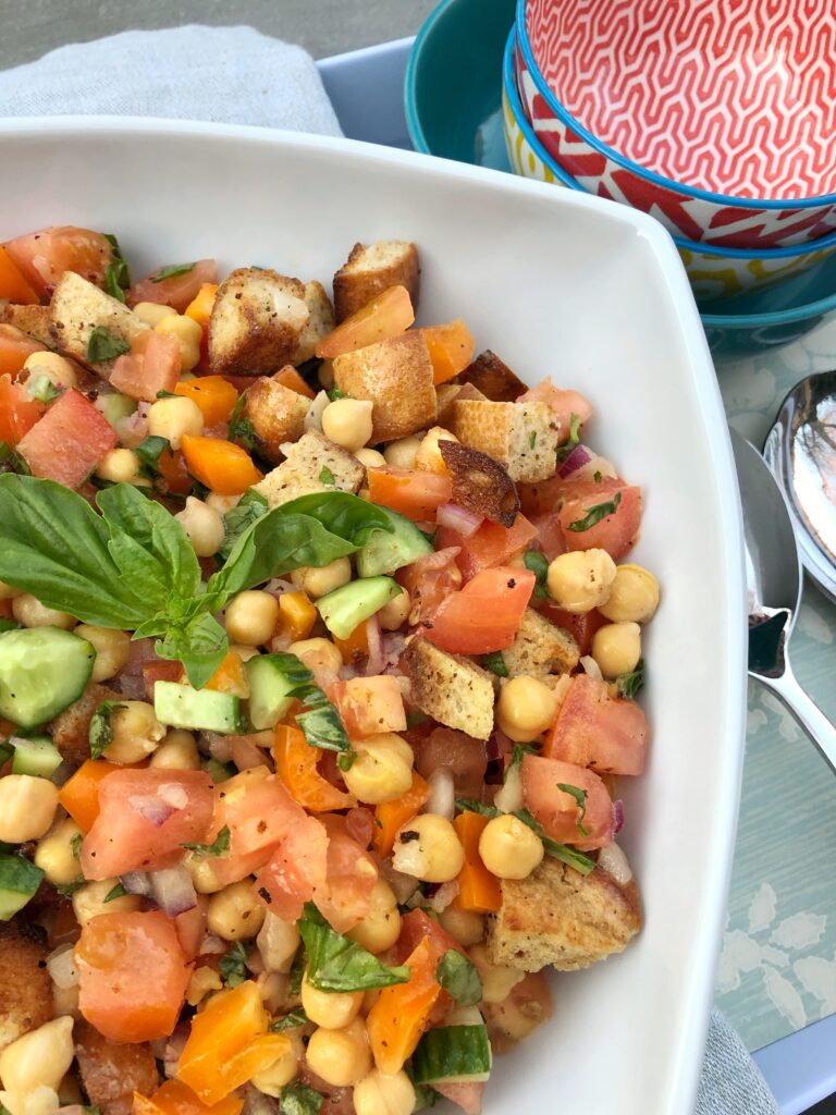 Panzanella Salad With Chick Peas