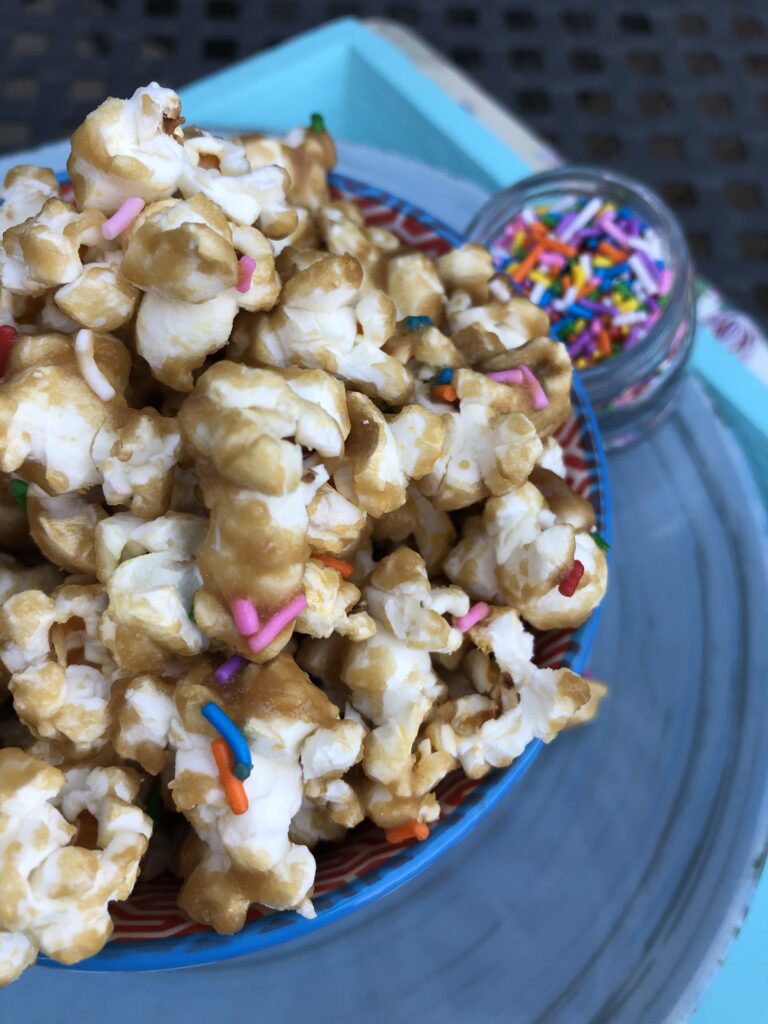 Caramel Corn With Sprinkles